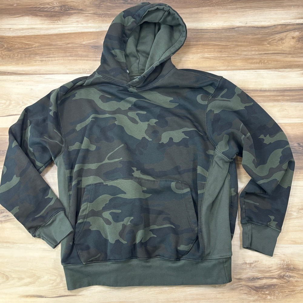 Rothco Hoodie Mens Medium Camo Cotton Blend Tactical Gorpcore Green Pullover